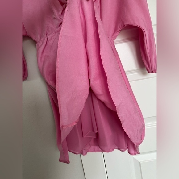 Zara Pink Satin Dress - Picture 3 of 4